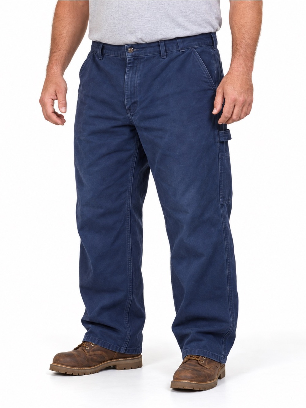 Carhartt Navy Carpenter Work Pants Loose Original Fit Men’s 44x30